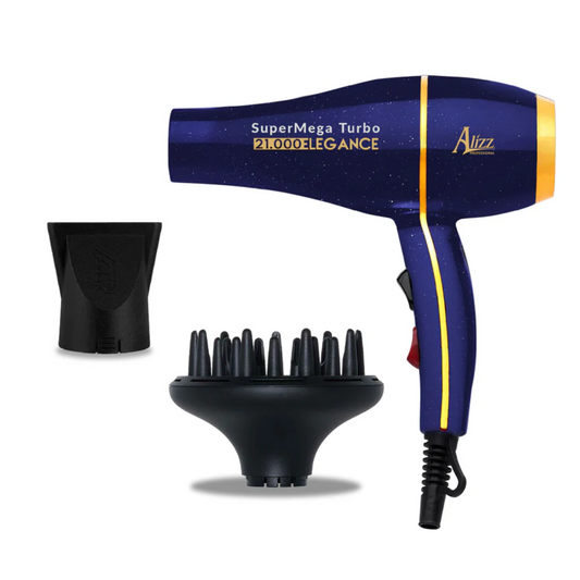 SUPER MEGA TURBO HAIR DRYER 21,000 ELEGANCE PURPLE WITH DIFFUSER