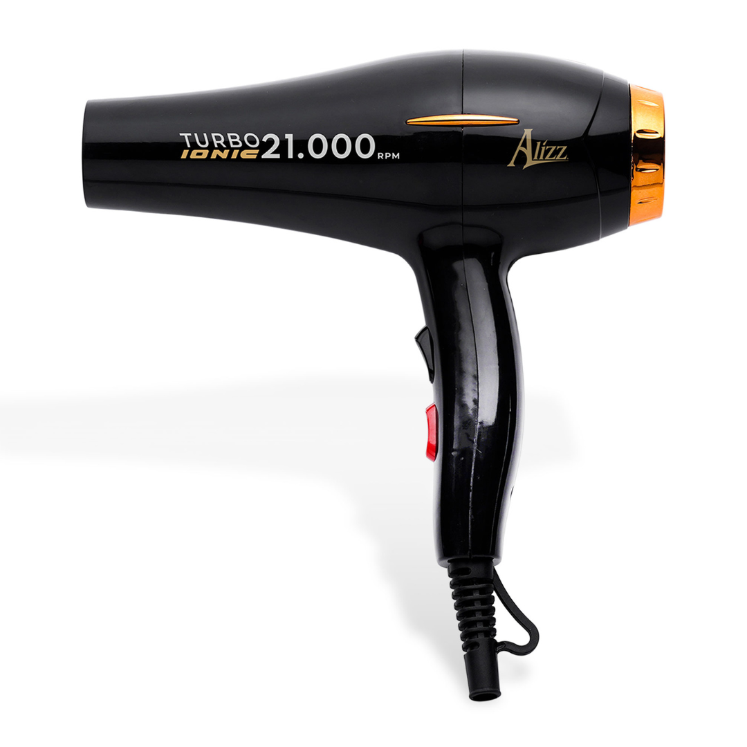 TURBO IONIC HAIR DRYER 21,000 GOLD WITH DIFFUSER