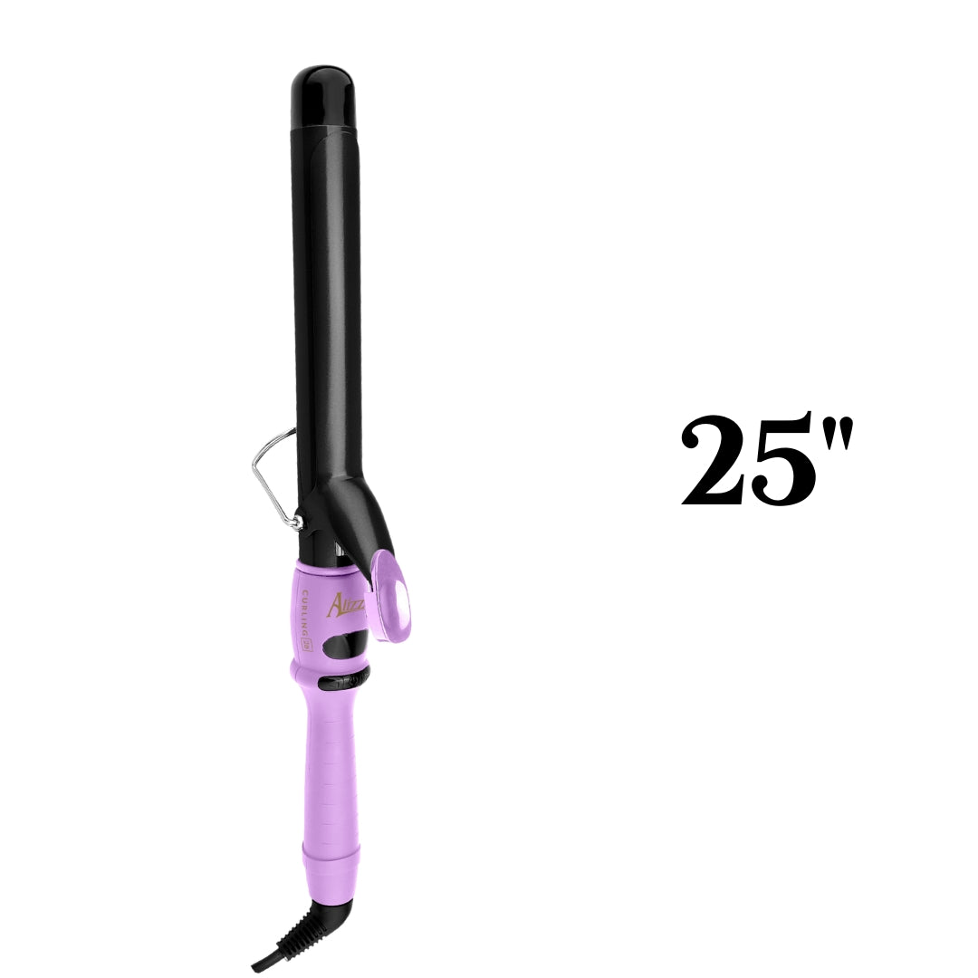 PINZA ALIZZ CURLING CON TENAZA 25 LILA
