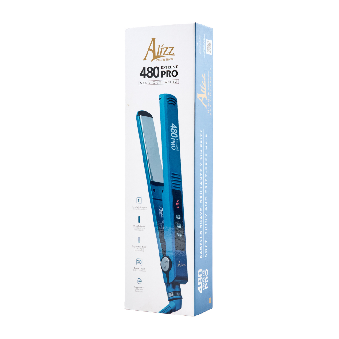 PLANCHA 480 EXTREME TITANIUM AZUL PRO
