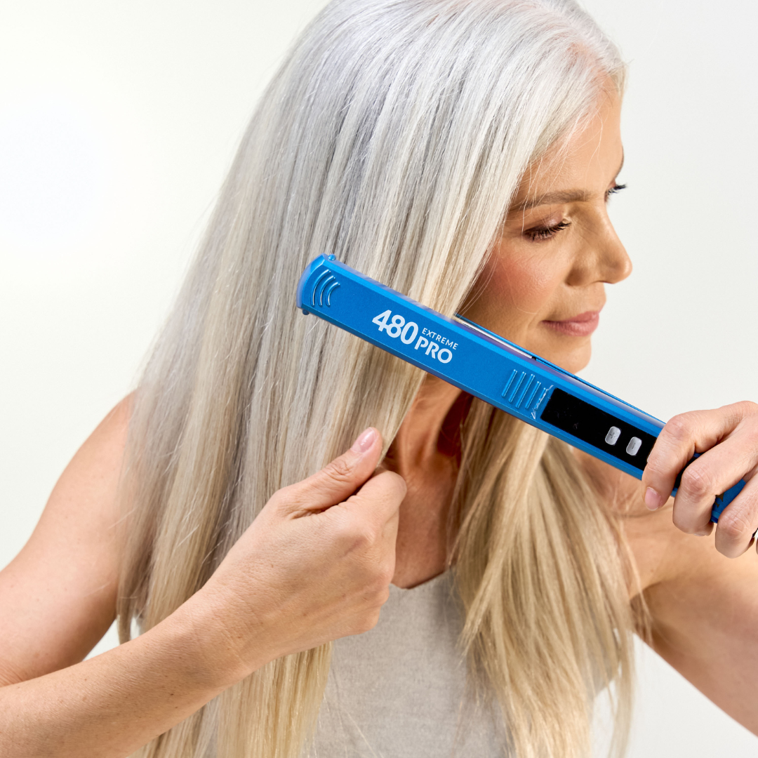 PLANCHA 480 EXTREME TITANIUM AZUL PRO