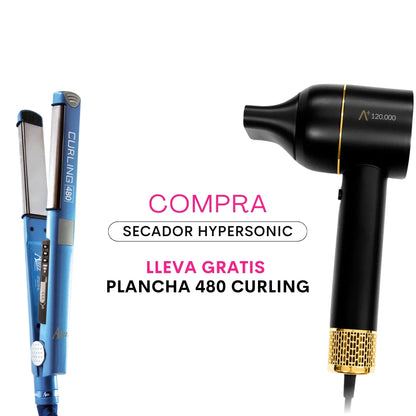 COMBO PROFESSIONAL A+ SECADO ULTRA RÁPIDO Y ANTI FRIZZ DORADO