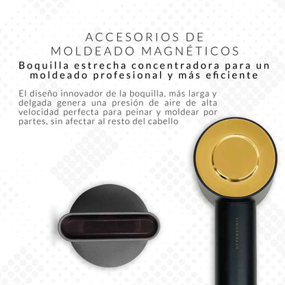 COMBO PROFESSIONAL A+ SECADO ULTRA RÁPIDO Y ANTI FRIZZ DORADO