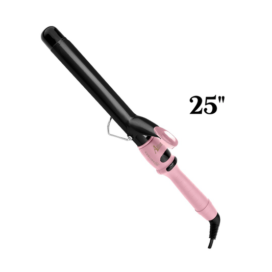 PINZA ALIZZ CURLING CON TENAZA 25 ROSA