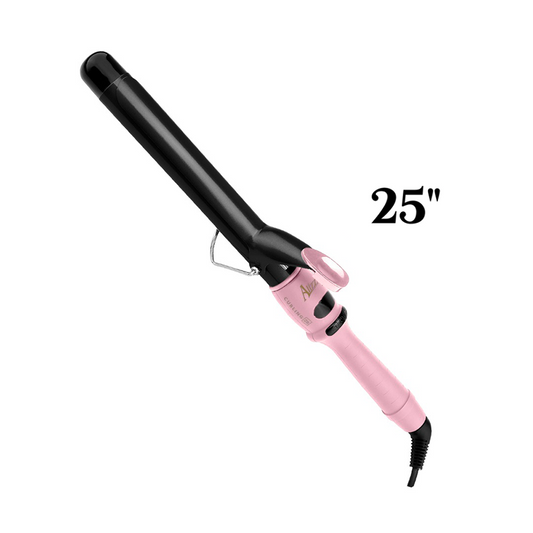 PINZA ALIZZ CURLING CON TENAZA 25 ROSA