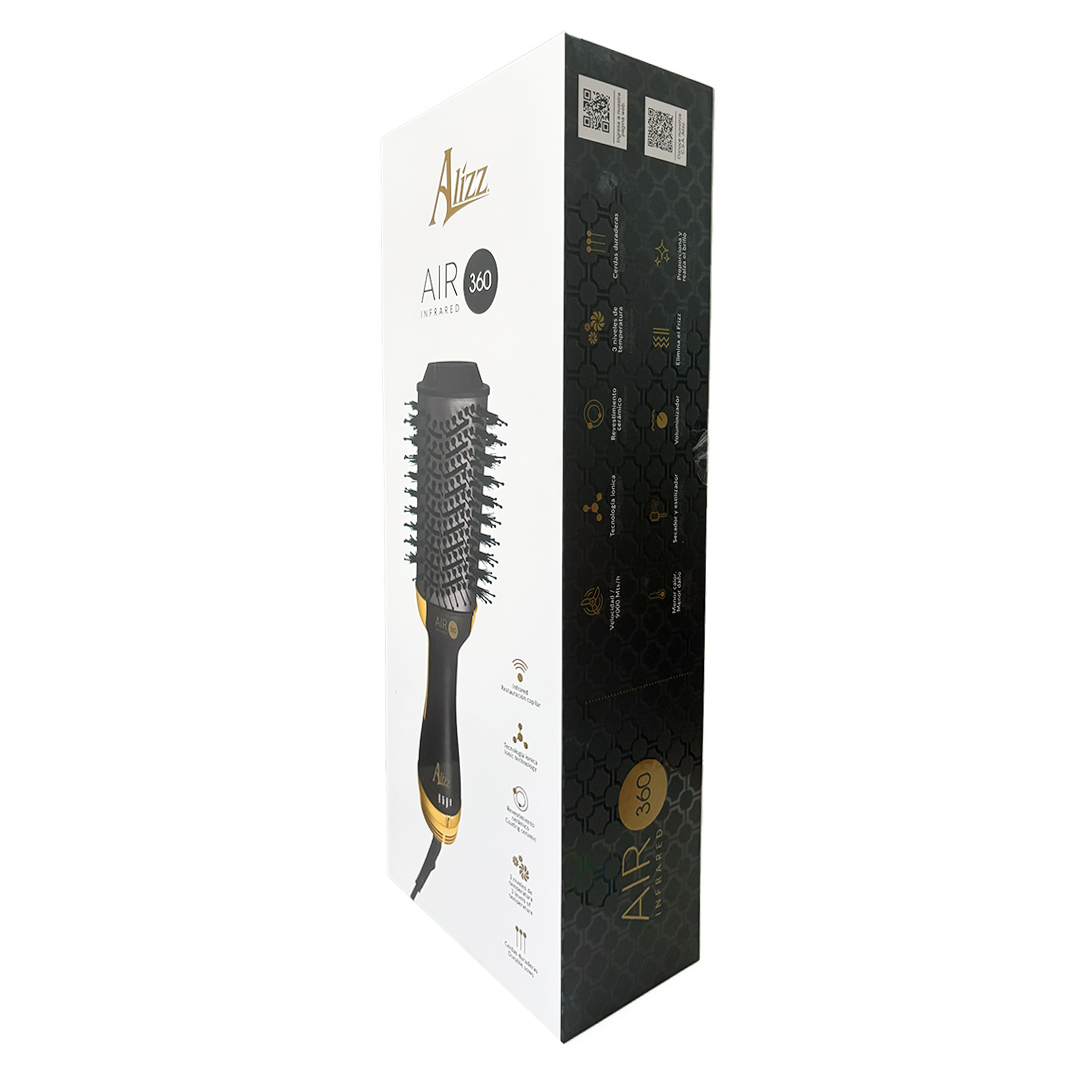 AIR 360 INFRARED GOLD HAIR DRYER BRUSH