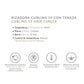 PINZA ALIZZ CURLING CON TENAZA 19 NARANJADA