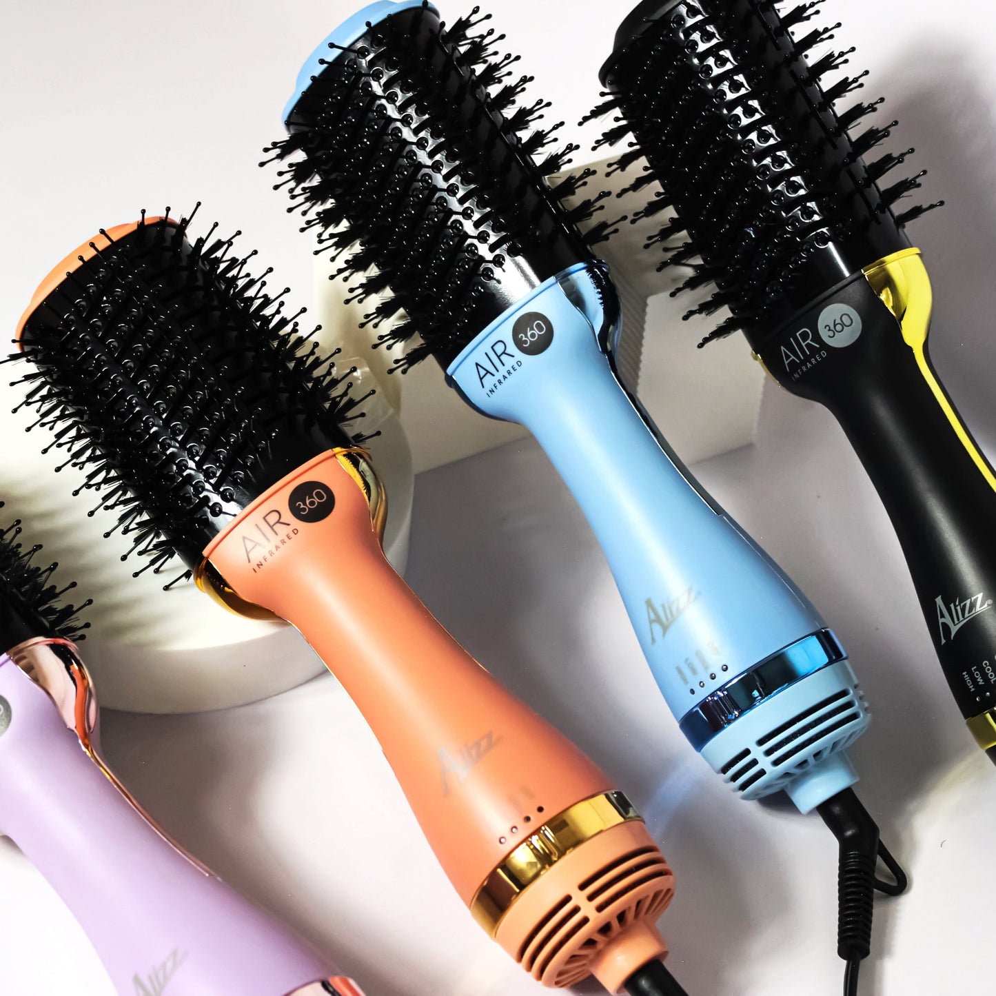AIR 360 INFRARED LILAC HAIR DRYER BRUSH