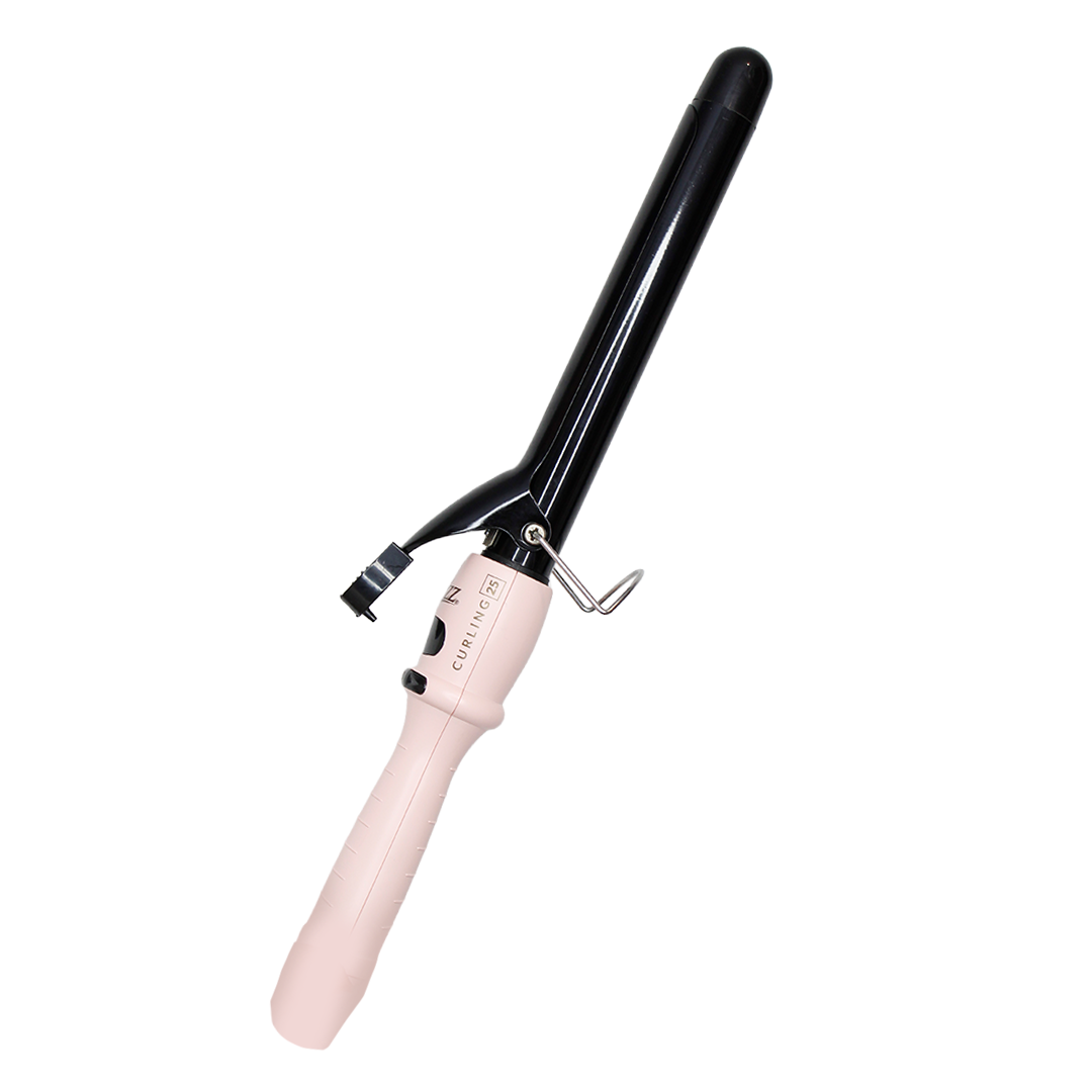 PINZA ALIZZ CURLING CON TENAZA 25 ROSA